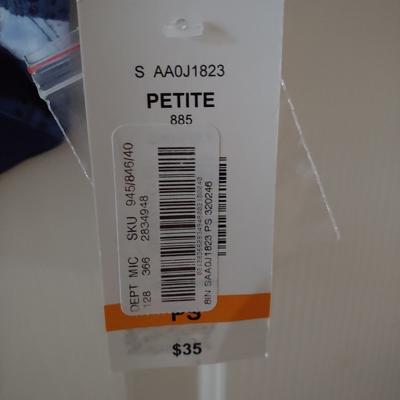 Small Allison Daley Petite S Paisley blouse sparkles NWT - Picture 4 of 6